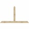 Ekena Millwork Portland Rough Sawn Timber Gable Bracket, Douglas Fir, 96"W x 56"H x 2"D x 6"F, 14/12 Pitch GBW096X56X0206POR00RDF - alternate 1